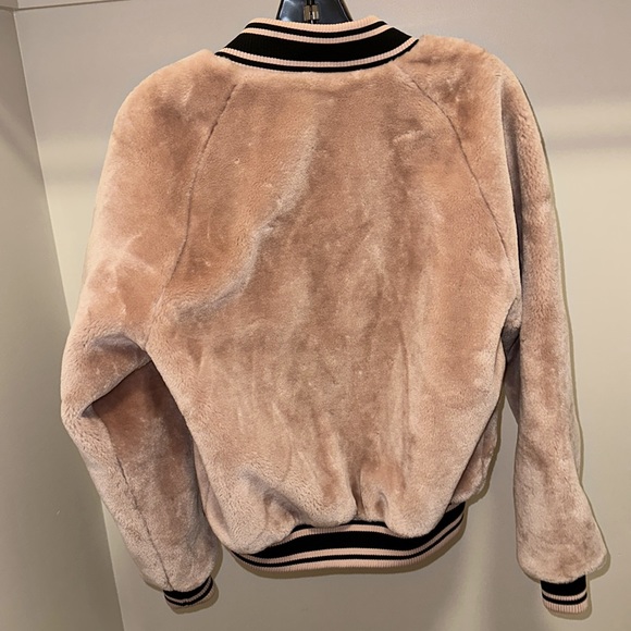Champion pink Faux Fur bomber jacket in size SMALL, like new!!!! - Picture 7 of 7